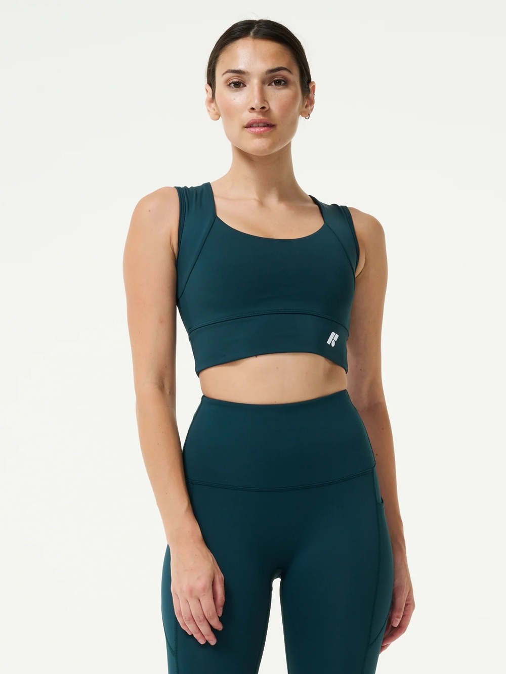 Forme || Power Bra in Jade Posture Support Sports Bra Teal Green Large